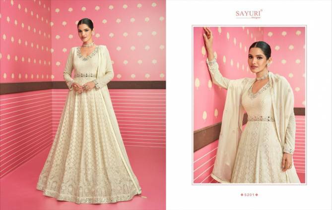 Sayuri Safeena 5201 Series Heavy Festive Wear Designer Georgette Salwar Suits Collection